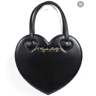 アンジェリックプリティー(Angelic Pretty)の Love HeartロゴBag 黒(ハンドバッグ)