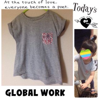 グローバルワーク(GLOBAL WORK)のバンダナポケットT♡(Tシャツ/カットソー)