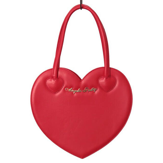 Angelic Pretty(アンジェリックプリティー)のLove HeartロゴBag ワイン レディースのバッグ(ハンドバッグ)の商品写真