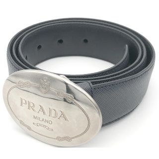 プラダ(PRADA)の専用PRADA プラダ　ブランド　ロゴ　バックル　レザー　ブラック　ネイビー(ベルト)