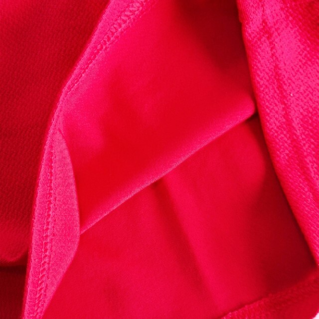 深紅ミニスカート★フリーサイズ レディースのスカート(ミニスカート)の商品写真
