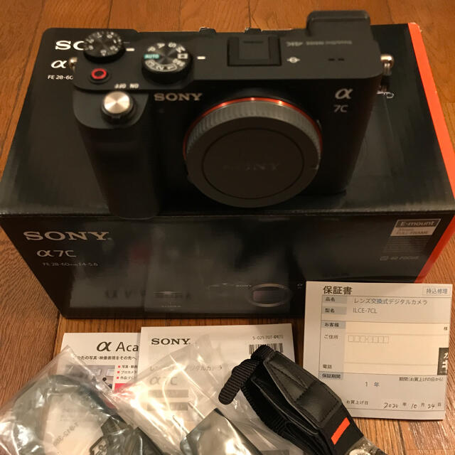 SONY(ソニー)のSony a7c  フルサイズ　ミラーレス一眼　ボディのみ　ブラック スマホ/家電/カメラのカメラ(ミラーレス一眼)の商品写真