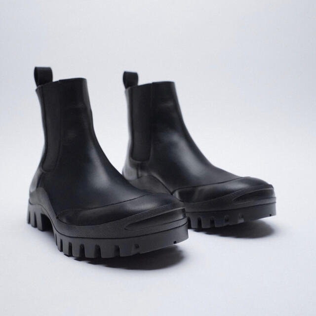 カテゴリー ZARA 38 VIBRAM︎リアルレザーブーツ ブーツ