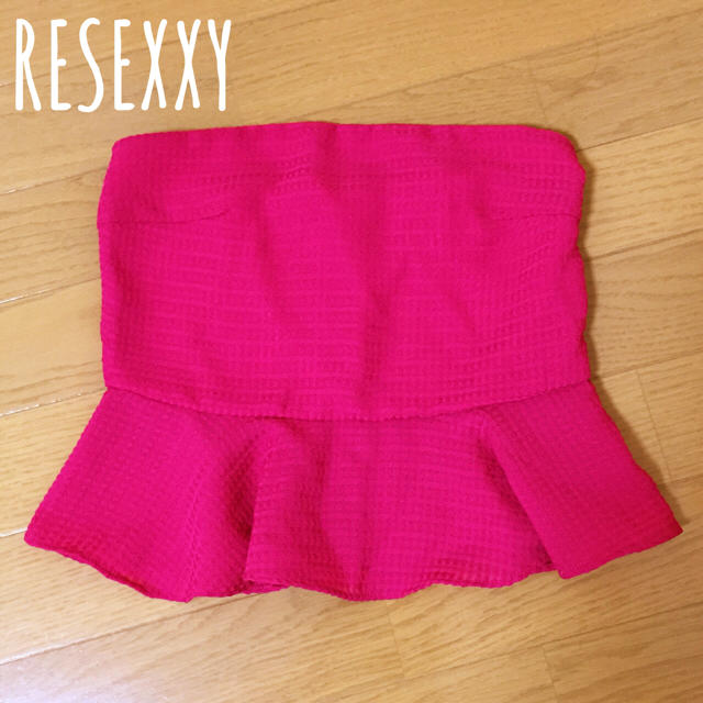 RESEXXY(リゼクシー)のギンガムミニCHECKベアTOPS♡ レディースのトップス(ベアトップ/チューブトップ)の商品写真