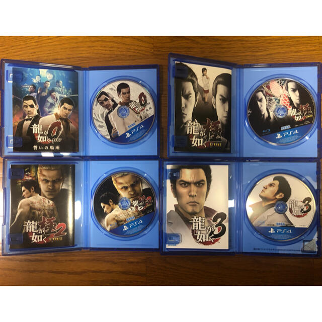 龍が如く 0、極、極2、3 。4本セットPS4 龍が如く 0、極、極2、3 。4本セットPS4