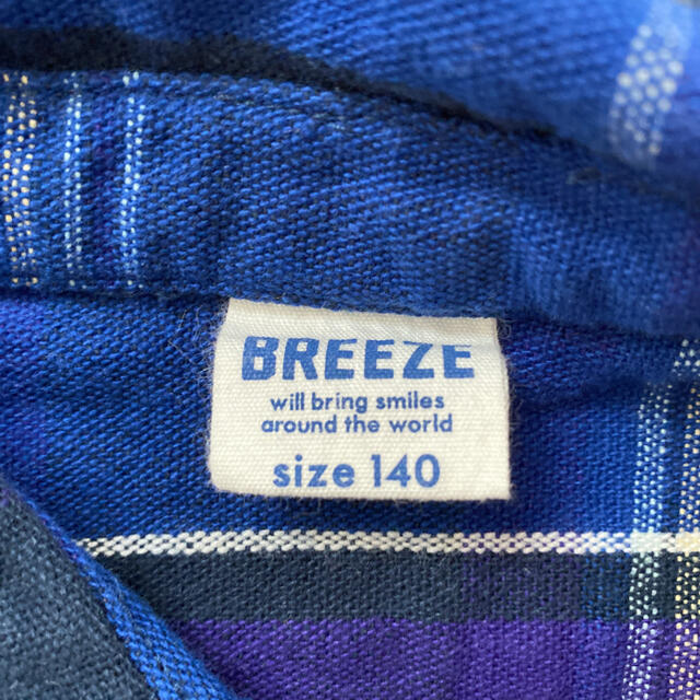 BREEZE(ブリーズ)のチェックシャツ キッズ/ベビー/マタニティのキッズ服男の子用(90cm~)(その他)の商品写真