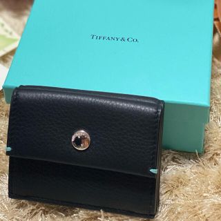 ティファニー(Tiffany & Co.)のTiffany & Co. 三つ折り財布　値下げ交渉OK 黒　ティファニー(財布)