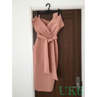 エイソス(asos)の〖UK6〗ASOS♡エイソス オフショルダーワンピース(ひざ丈ワンピース)