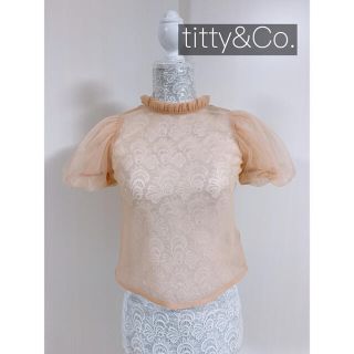 ティティアンドコー(titty&co)のtitty&Co. シースルー トップス(カットソー(半袖/袖なし))