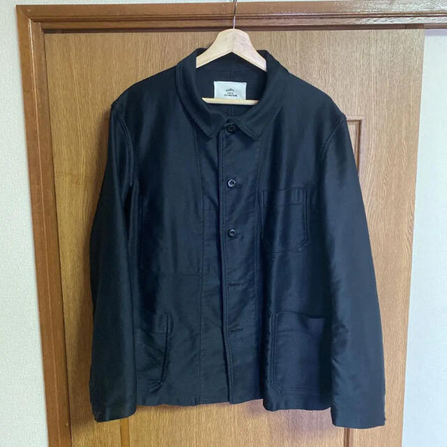 COMOLI(コモリ)のoutil  ブラックモールスキン　20ss メンズのジャケット/アウター(カバーオール)の商品写真