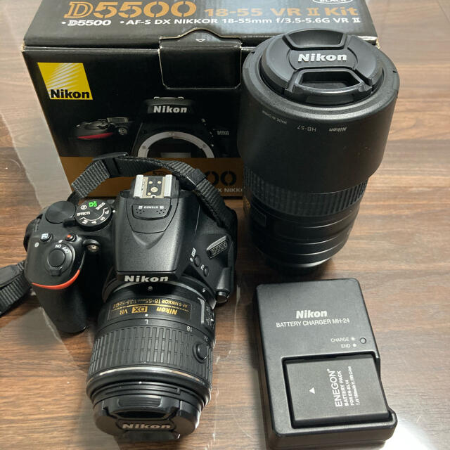 Nikon D5500 ダブルズームキット BLACK - plastmix.pl