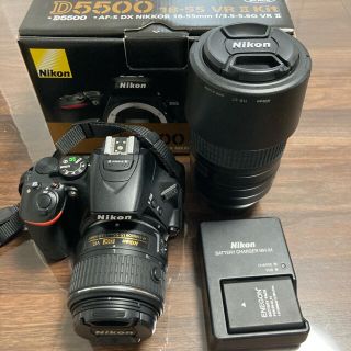 ニコン(Nikon)のNikon D5500 ダブルズームキット BLACK(デジタル一眼)