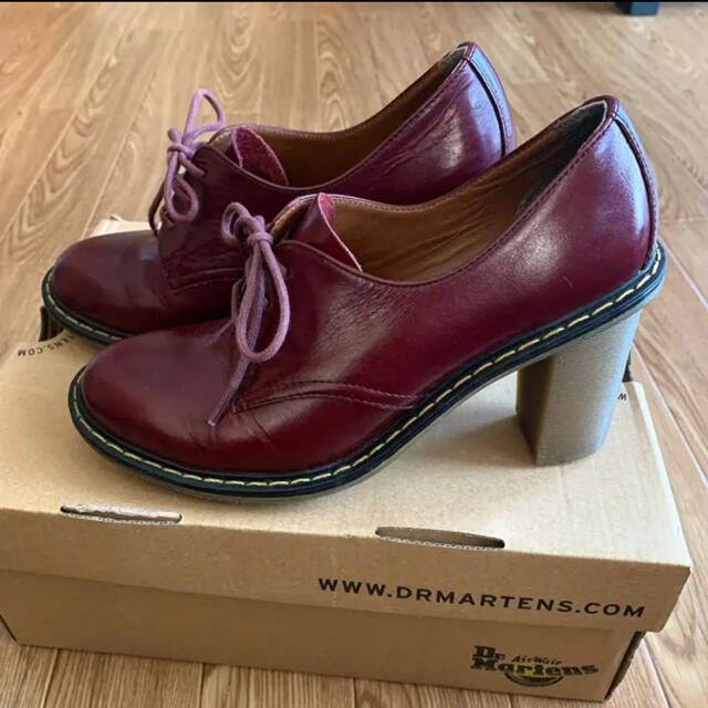 Dr.Martens(ドクターマーチン)の専用 ドクターマーチン 3ホール ヒール チェリーレッド レディースの靴/シューズ(ローファー/革靴)の商品写真