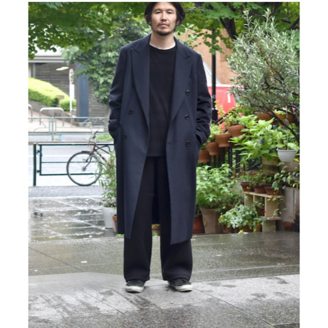 COMOLI(コモリ)のcomoli 18AW ウールダブルチェスターコート コモリ メンズのジャケット/アウター(チェスターコート)の商品写真