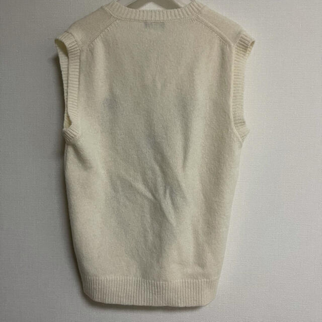 RAF SIMONS(ラフシモンズ)のraf simons ivory intarsia v_neck vest  メンズのトップス(ニット/セーター)の商品写真