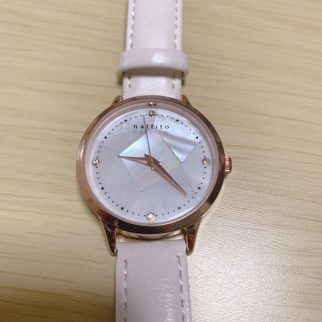 nattito 腕時計 ホワイト レディースのファッション小物(腕時計)の商品写真