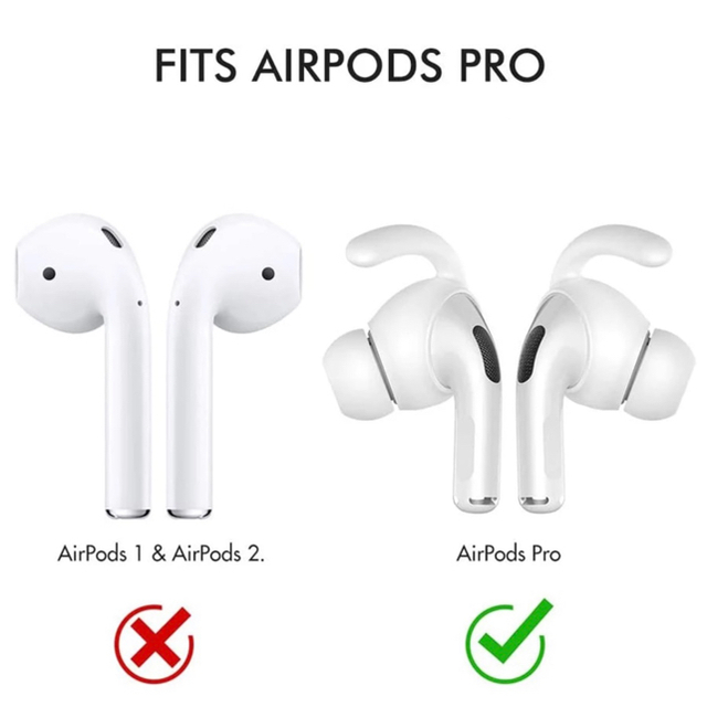 Apple(アップル)の新品未使用　AirPods Pro イヤーピース　イヤーフック　カバー　フィット スマホ/家電/カメラのオーディオ機器(ヘッドフォン/イヤフォン)の商品写真