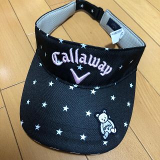 キャロウェイ(Callaway)の新品未使用キャロウェイCallaWay ブラック　サンバイザー　ベア(キャップ)