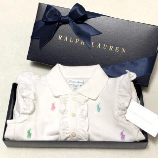 ラルフローレン(Ralph Lauren)の9M/75 新品 ラルフローレン マルチポニー フリル ショートオール(ロンパース)