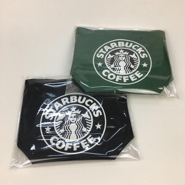 Starbucks Coffee(スターバックスコーヒー)の大人気　スターバックス ミニトートバッグ　ランチバッグ ブラック　緑 レディースのバッグ(トートバッグ)の商品写真