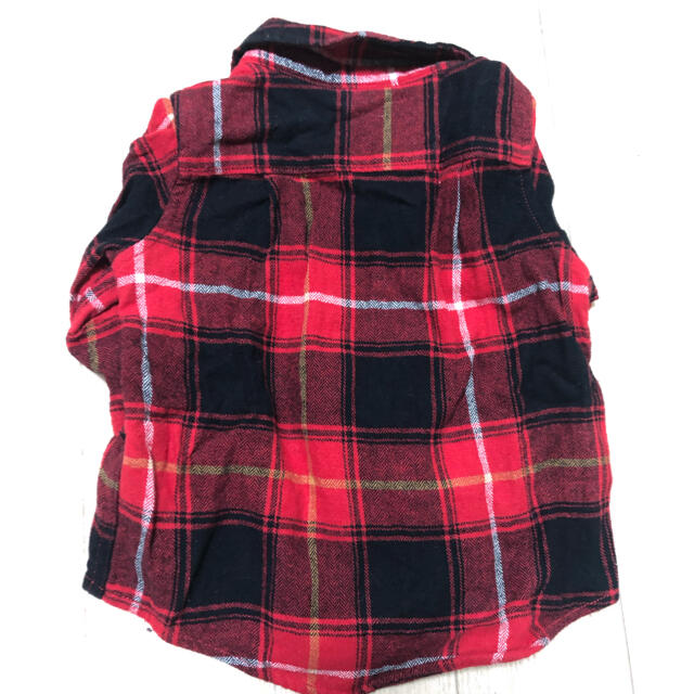 babyGAP(ベビーギャップ)のベビーギャップ  チェック　シャツ　gap 赤 キッズ/ベビー/マタニティのベビー服(~85cm)(シャツ/カットソー)の商品写真