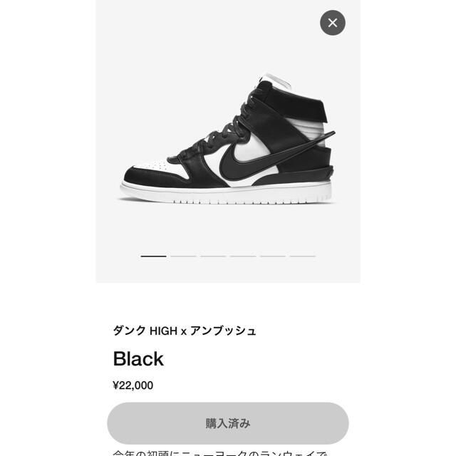 AMBUSH(アンブッシュ)のNIKE DUNK HI ambush メンズの靴/シューズ(スニーカー)の商品写真