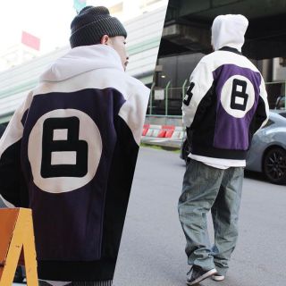 Bronze56K B BALL FLEECE JACKET PURPLE XL