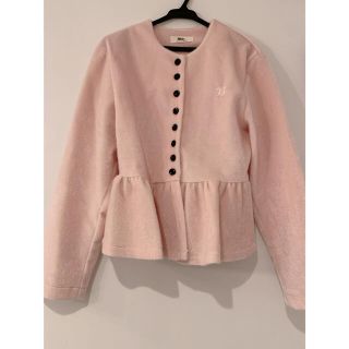 Bibiy.  ♡ペプラムカーディガン♡ baby pink