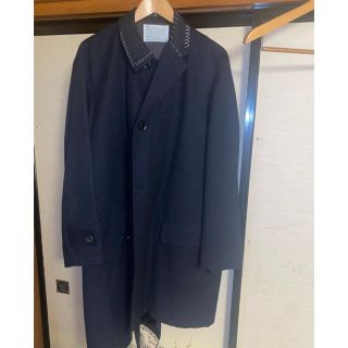 kolor 19AW アシンメトリーコート ネイビー サイズ1