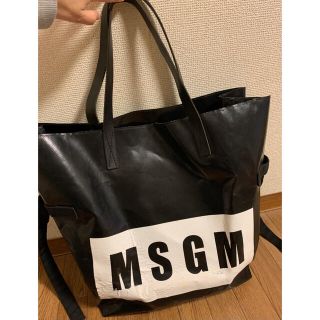 エムエスジイエム(MSGM)の値下げ！MSGM   ロゴ 調節ベルト付きトートバッグ (トートバッグ)