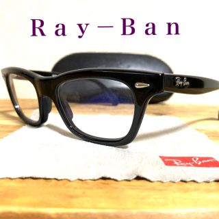 レイバン(Ray-Ban)のＲａｙ－Ｂａｎ黒縁【ブルーライトカット】人気、定番ウェイファーラー(サングラス/メガネ)