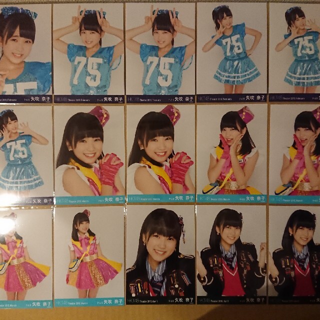 HKT48 生写真 矢吹奈子 2015年 月別生写真 45枚