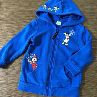 ディズニー(Disney)のディズニー パーカー ミッキー ドナルド 青 ブルー アカチャンホンポ 90(ジャケット/上着)