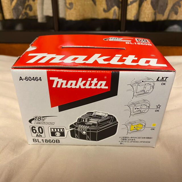 Makita(マキタ) 純正 バッテリー 18V 6.0Ah BL1860B