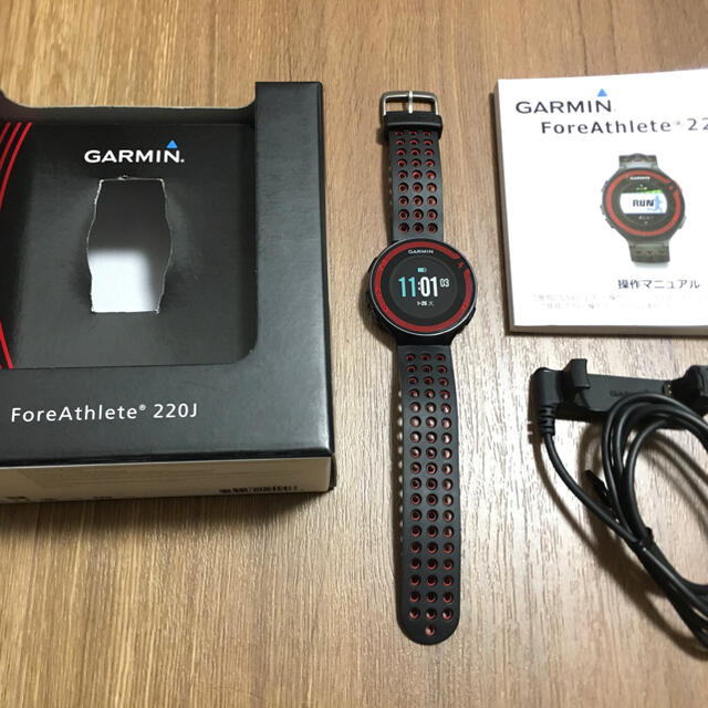 GARMIN(ガーミン)のGARMIN(ガーミン) ForeAthlete 220J スポーツ/アウトドアのトレーニング/エクササイズ(トレーニング用品)の商品写真