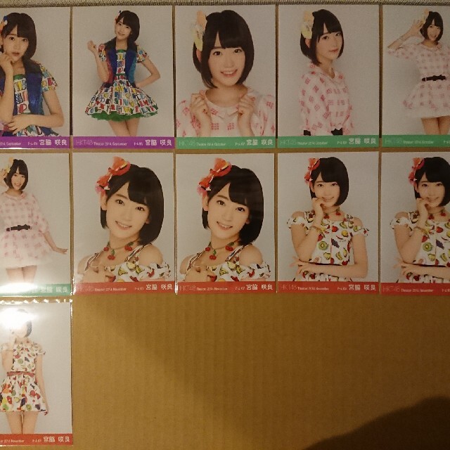 HKT48 生写真 宮脇咲良 2014年 月別生写真 41枚