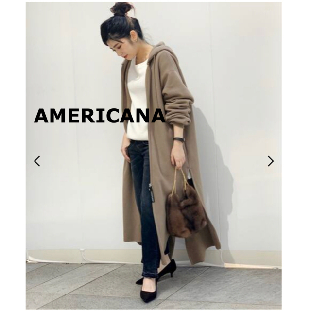 美品☆AMERICANA ボリュームジップパーカー♪