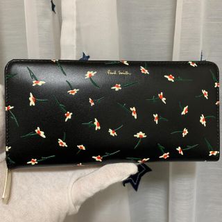 ポールスミス(Paul Smith)のポールスミス ペインテッドデイジー 長財布 レディース ブラック(財布)