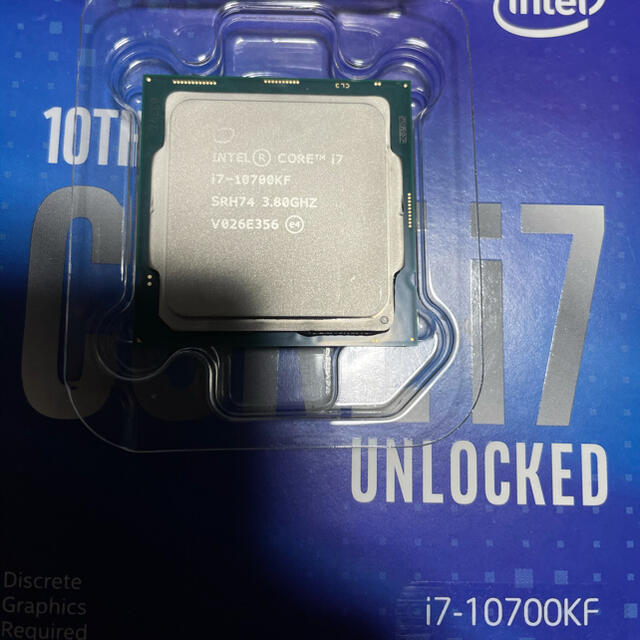 intel core i7 10700KF 正規品スマホ/家電/カメラ