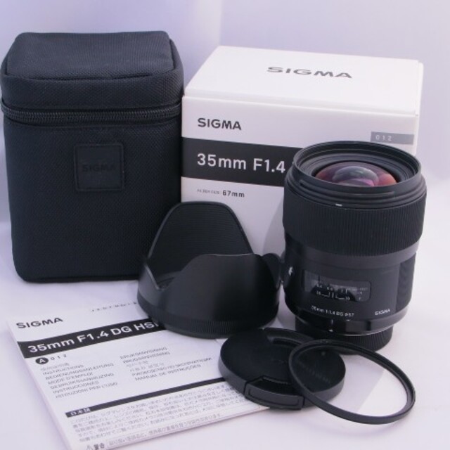 SIGMA(シグマ)のニコン NikonSIGMA 35F1.4 DG HSM/N スマホ/家電/カメラのカメラ(レンズ(単焦点))の商品写真