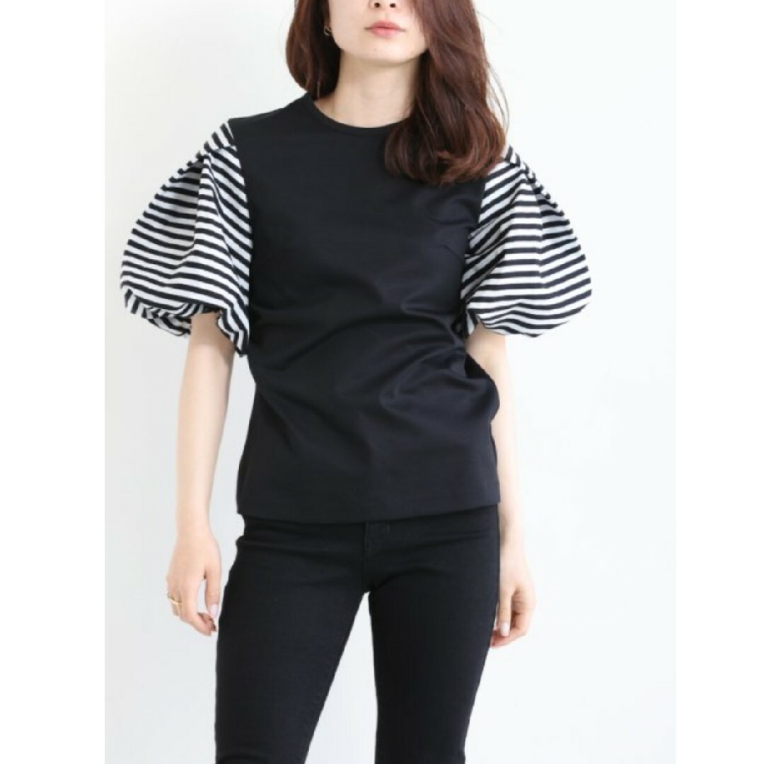 BORDERS at BALCONY　PUFF SLEEVE TEE