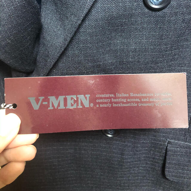 V-MEN   メンズスーツ上下セット　サイズＳ　新品 2