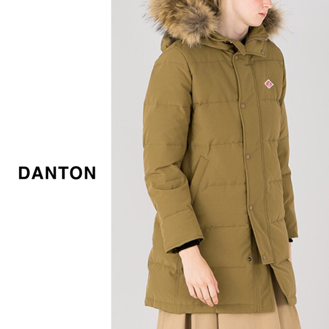 DANTON(ダントン)のちむ様専用¨̮♡︎DANTON | タッサーファー付きフードダウンコート レディースのジャケット/アウター(ダウンコート)の商品写真