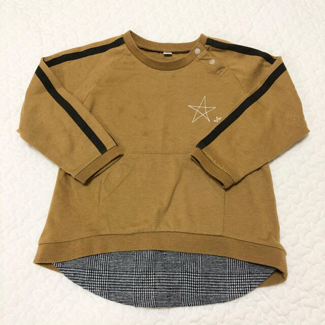 男の子　レイヤード風ロンT 95 キッズ/ベビー/マタニティのキッズ服男の子用(90cm~)(Tシャツ/カットソー)の商品写真