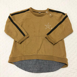 男の子　レイヤード風ロンT 95(Tシャツ/カットソー)