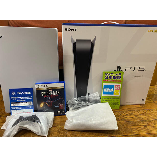 PlayStation(プレイステーション)のSONY PlayStation5 CFI-1000A01 スパイダーマン エンタメ/ホビーのゲームソフト/ゲーム機本体(家庭用ゲーム機本体)の商品写真