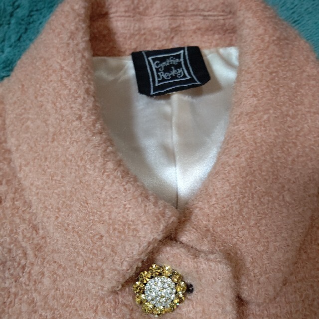 Cynthia Rowley(シンシアローリー)の淡いオレンジコート レディースのジャケット/アウター(ロングコート)の商品写真