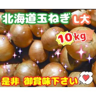 北海道玉ねぎL大 10kg送料無料☆島 離島への配送はしてません(＞人＜;)(野菜)