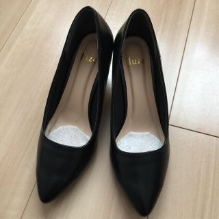 ジュゼ(Juze)の【試着のみ】Juze  ふんわりパンプス  黒  23.5cm(ハイヒール/パンプス)