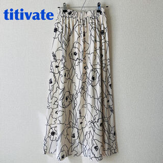 ティティベイト(titivate)のゆい様専用　titivate 花柄 ロングスカート M(ロングスカート)